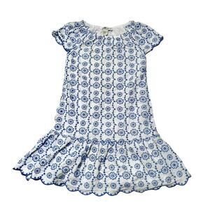 Vineyard Vines Eyelet Lace Dropped Waist Dress Size S